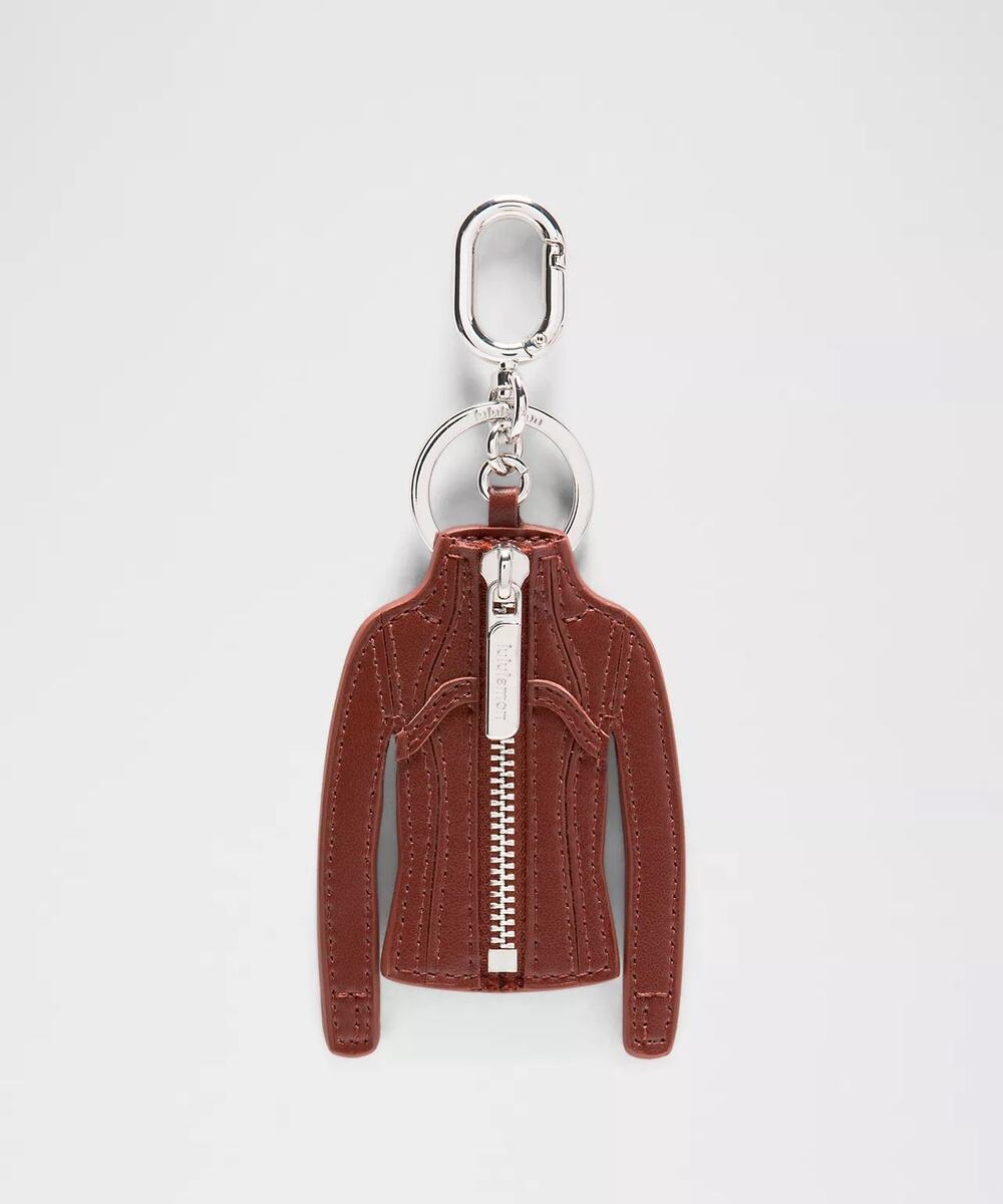 NWT Lululemon Define Jacket Keychain - Cacao / Silver